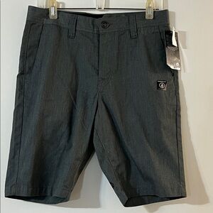 Volcom Men's Charcoal Flat Front Shorts